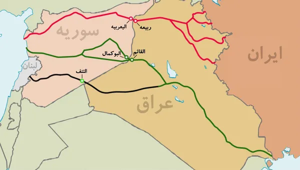 مسیر البوکمال: در کنترل محور مقاومت | مسیر التنف: در تصرف ارتش آمریکا