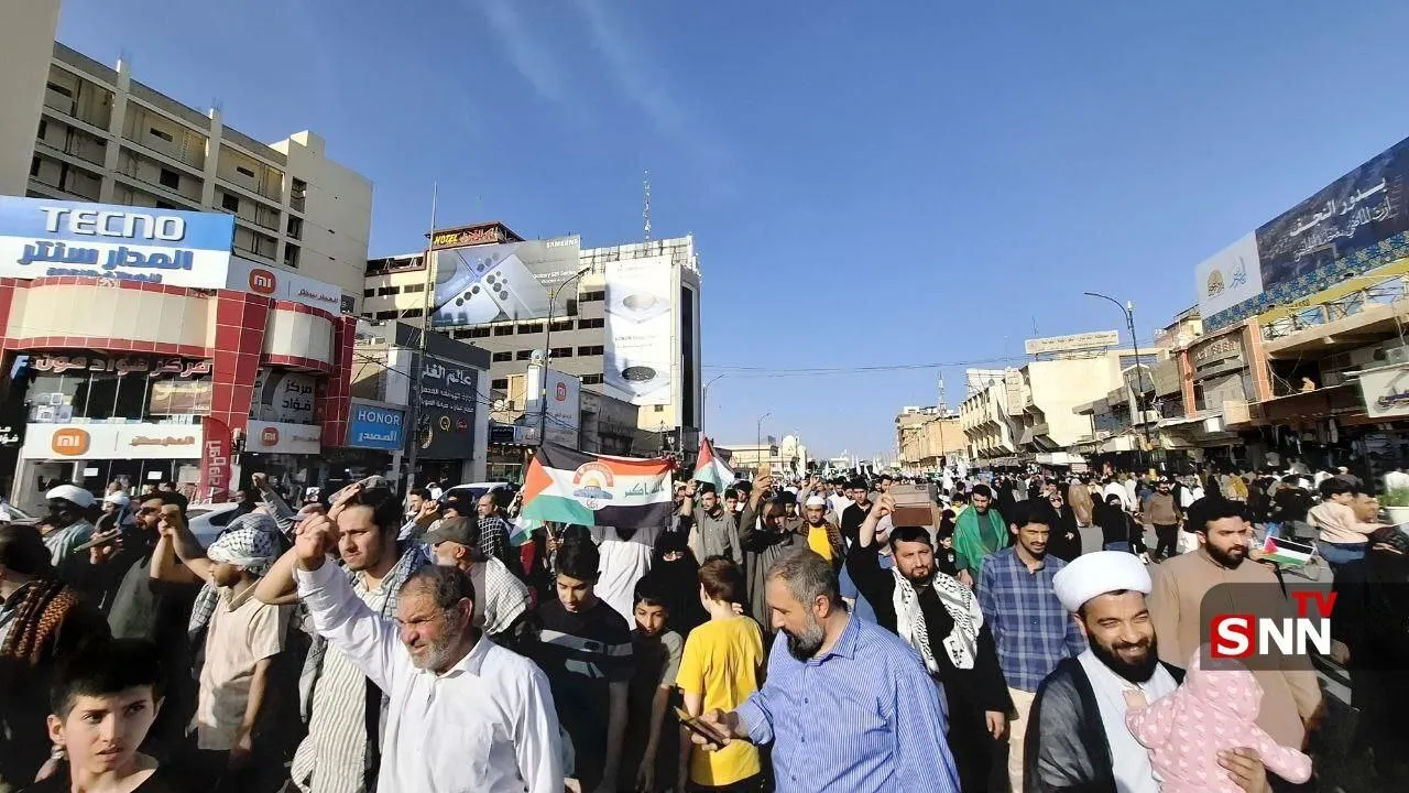 راهپیمایی دانشجویان ایرانی در نجف در روز جهانی قدس