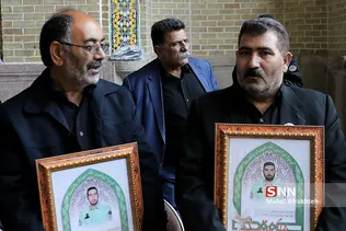مراسم ترحیم شهدای فاطمیه پلیس در درگیری با دراویش