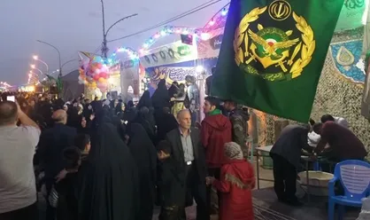 تداوم فعالیت موکب ارتش در مسیر زائران جمکران تا جمعه