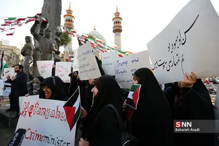تجمع دانشجویان دانشگاه‌ تهران در اعتراض به معامله قرن