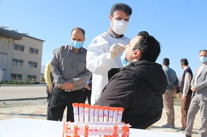 انجام تست کرونا برای کارکنان دانشگاه صنعتی کرمانشاه