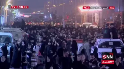 پیاده&zwnj;روی عاشقان حضرت سیدالشهدا(ع) در مسیر نجف تا کربلا، دو روز مانده به اربعین حسینی