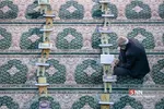 جزء خوانی قرآن کریم در حرم حضرت عبدالعظیم(ع)