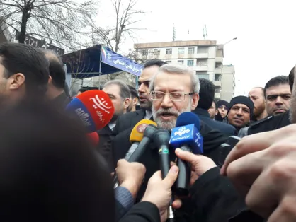 رییس مجلس در راهپیمایی ۲۲ بهمن حضور یافت