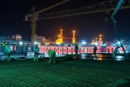 تعطیلی موقت کارگاه طرح&zwnj;های توسعه&zwnj;ای عتبات جهت پذیرش زائران اربعین