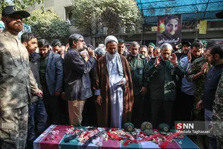 مراسم تشییع بسیجی شهید «محمد مهدی رضوان»