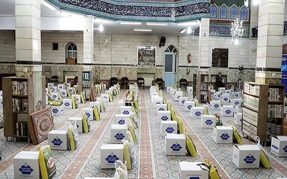 توزیع ۲۵ هزار بسته معیشتی توسط مساجد تهران