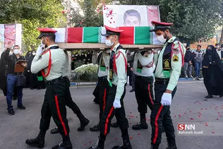 مراسم تشییع پیکر شهید حامد ضابط