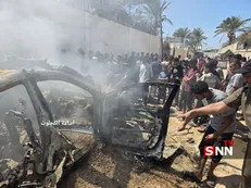 شهادت یک فلسطینی در حمله هوایی اسرائیل به خودرو در الزوایده غزه