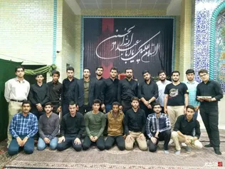 مراسم بدرقه دانشجویان زائر اربعین حسینی دانشگاه صنعتی کرمانشاه، در مزار شهدا کرمانشاه برگزار شد