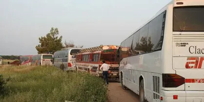 ۲۰۰ تروریست از یرموک دمشق خارج شدند/ هنوز اتوبوسی از &laquo;فوعه و کفریا&raquo; خارج نشده است