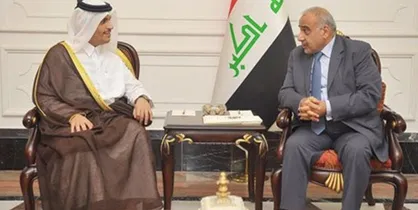دیدار وزیر خارجه قطر با نخست&zwnj;وزیر، رئیس&zwnj;جمهور و رئیس پارلمان عراق