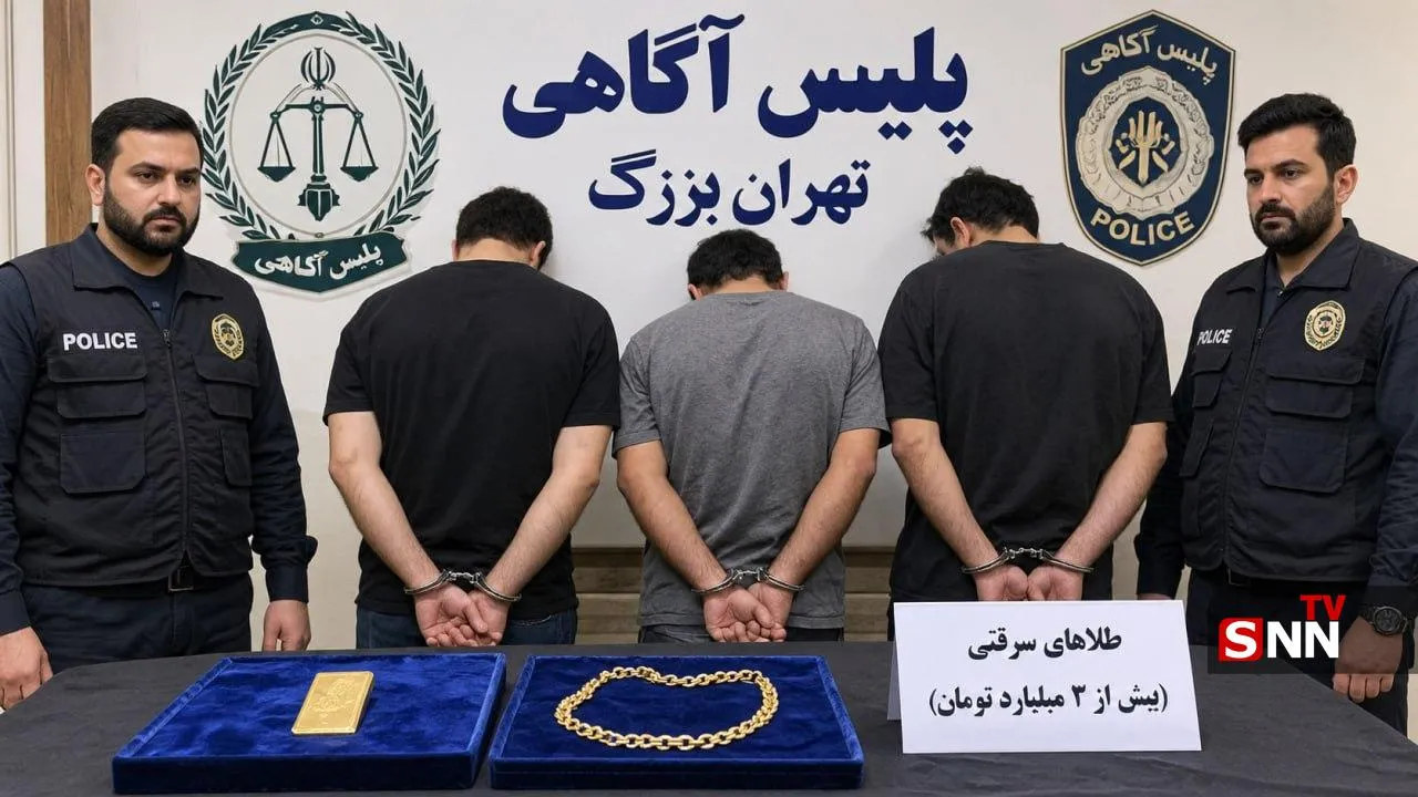 دستگیری ۳ سارق طلا‌های ۳ میلیاردی از بلبرینگ‌فروشی در تهران؛ متهم چهارم به افغانستان گریخت