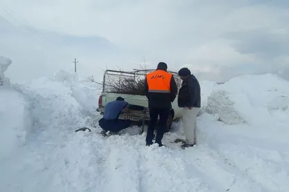 بارش ۱۴ سانتی&zwnj;متری برف در آوج