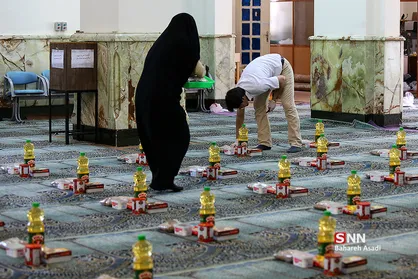 بسته بندی ارزاق برای ماه رمضان توسط هیئت دانشگاه تربیت مدرس