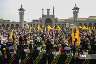 مراسم نمادین استقبال از ورود کاروان حضرت معصومه(س) به قم