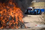 امحاء ۱۸ تن مواد مخدر در شیراز