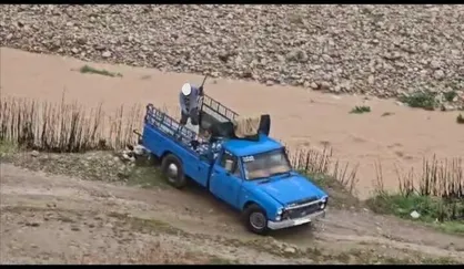 خودروی تخلیه&zwnj;کننده پسماند به رودخانه خرم&zwnj;آباد توقیف شد