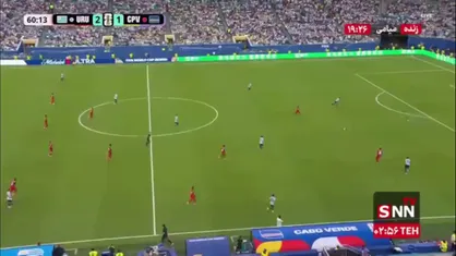 روی اشتباه مشترک دروازه&zwnj;بان و مدافعان؛ گل دوم کیپ ورد به اروگوئه توسط وارلا/ اروگوئه ۲ - ۲ کیپ ورد