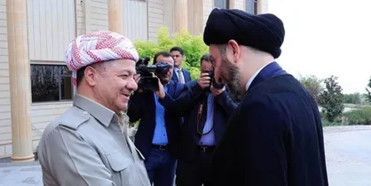 دیدار سید عمار الحکیم با  بارزانی در اربیل