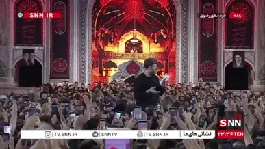 مهمانان آسمانی امام رضا (ع)؛ تصویری از اسما و سلما ذاکری شهدای مدرسه شجره طیبه در قاب عزاداری‌های حرم مطهر