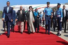 مراسم رسمی استقبال از حجت‌الاسلام رییسی در پاکستان