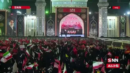 خیل عاشقان رهبری، چند ساعت پیش از تشییع رهبر شهید، در جمکران گرد هم آمدند