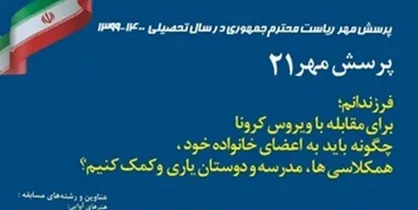 شیوه نامه اجرایی بیست&zwnj;ویکمین فراخوان ملی پرسش مهر ریاست جمهوری