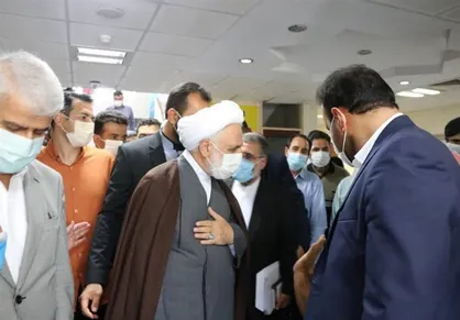 رئیس دستگاه قضا از بیمارستان امام خمینی (ره) کرج بازدید کرد