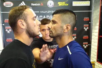مبارزه الهامی برابر رقیبی از بلاروس در مسابقات MMA