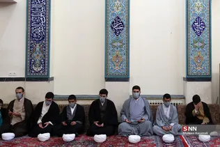 عمامه‌گذاری طلاب در میلاد امام حسین(ع)