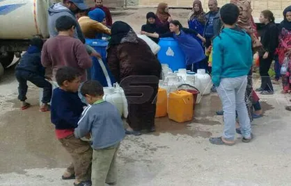 قطع آب یک میلیون سوری توسط شبه نظامیان مورد حمایت آمریکا