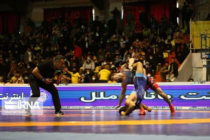 برگزاری مرحله نهایی لیگ کشتی آزاد در سالن ۱۲ هزار نفری آزادی تهران