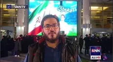 شور و هیجان در برج میلاد قبل از شروع بازی ایران و آمریکا