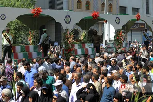 مراسم تشییع پیکر مطهر ۱۵۰ شهید دفاع مقدس در تهران