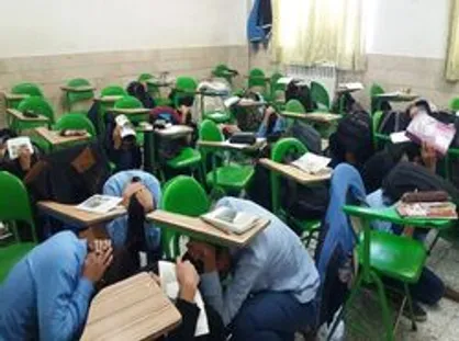 مانور زلزله و نحوه پناهگیری در مدارس چگونه است