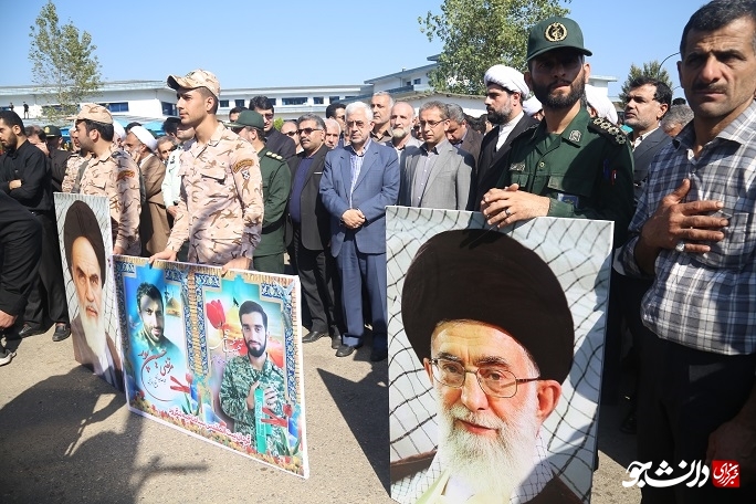 تدفین 18 ساله شهید