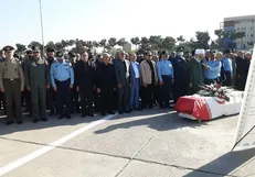 پیکر خلبان محمود ضرابی پیشکسوت نیروی هوایی ارتش تشییع شد