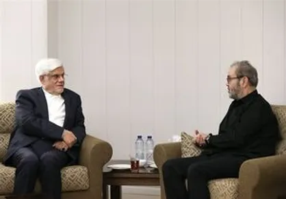 ادای احترام عارف به شهید نصرالله در دفتر حزب&zwnj;الله