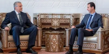 دیدار بشار اسد با رئیس جمهور خودخوانده &laquo;کریمه&raquo; در دمشق