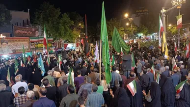 طنین دعای فرج در هشتاد و پنجمین شب حضور مردم بجنورد