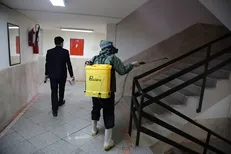 بخش‌های مختلف دانشگاه لرستان ضدعفونی شد + عکس