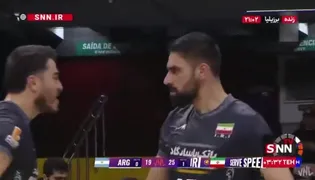 پایان ست دوم/ اقتدارِ محض؛ شاگردان پیاتزا با نمایشی بی‌نقص در ست دوم آرژانتین را به زانو درآوردند/ ایران ۲ - ۰ آرژانتین