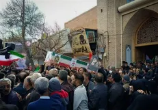 تشییع پیکر شهید حملات آمریکایی- صهیونیستی در سبزوار