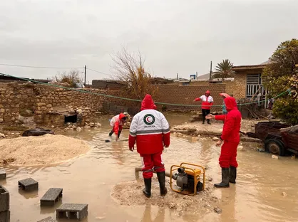 امدادرسانی هلال&zwnj;احمر فارس به بیش از ۶ هزار نفر در حوادث جوی اخیر