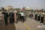 وداع با شهید مصطفی نامور در صبحگاه مشترک نیروهای مسلح قم
