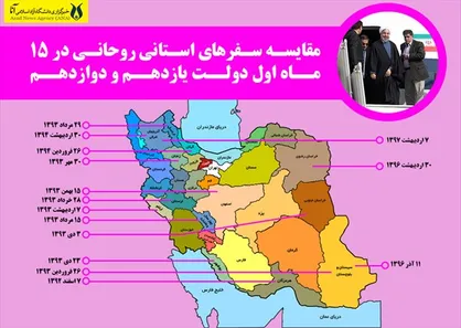 روحانی هفت ماه محصور در پاستور/سفر استانی دولت ۳۰۰ درصد کاهش یافت