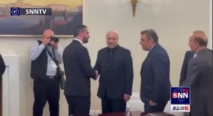دیدار رئیس مجلس شورای اسلامی و نایب رییس مجلس ارمنستان در حاشیه نشست بریکس
