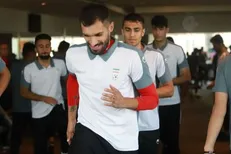 تمرين سبك اميدها در محوطه هتل